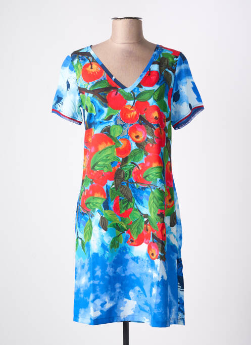 Robe mi-longue bleu MALOKA femme