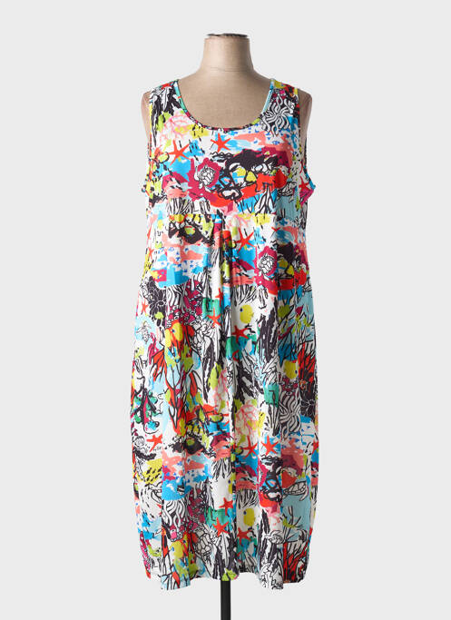 Robe mi-longue blanc MALOKA femme