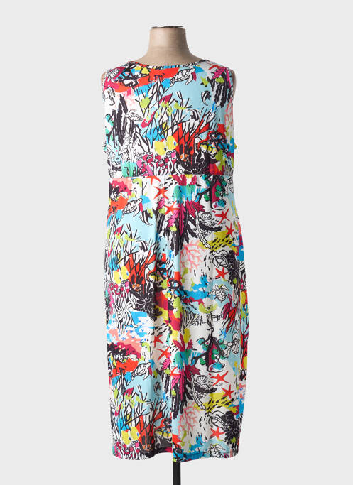 Robe mi-longue blanc MALOKA femme