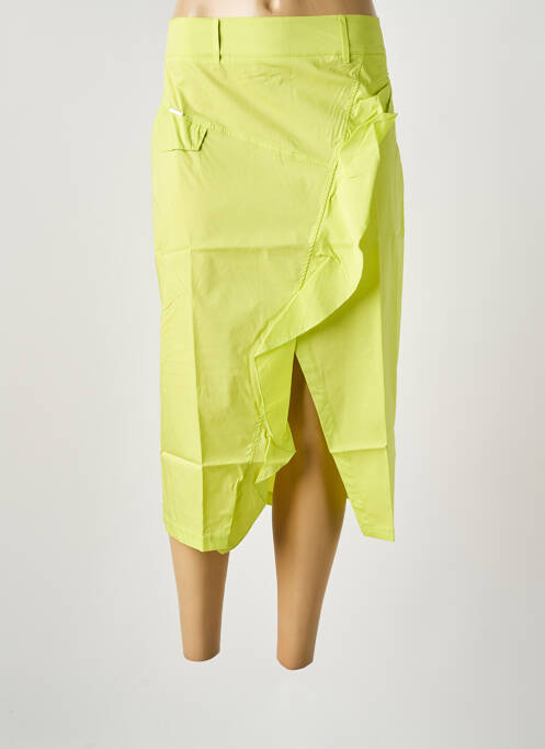 Jupe mi-longue vert MALOKA femme