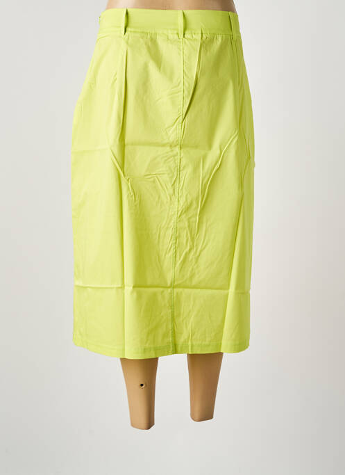 Jupe mi-longue vert MALOKA femme