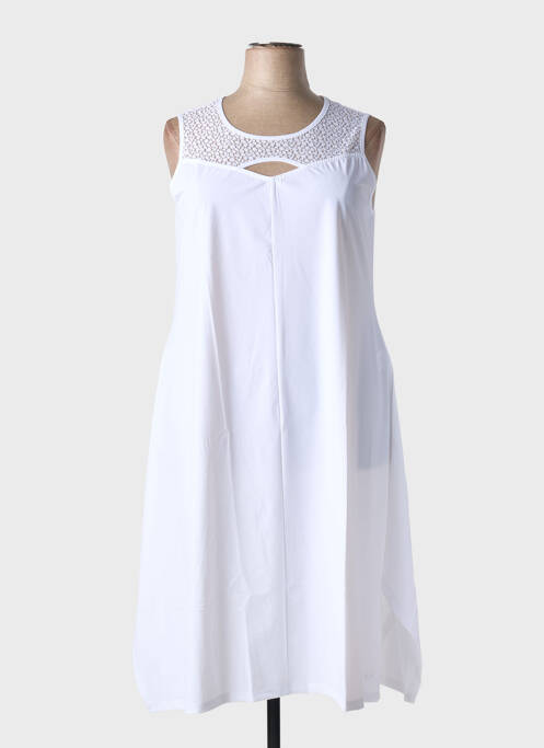 Robe mi-longue blanc MALOKA femme