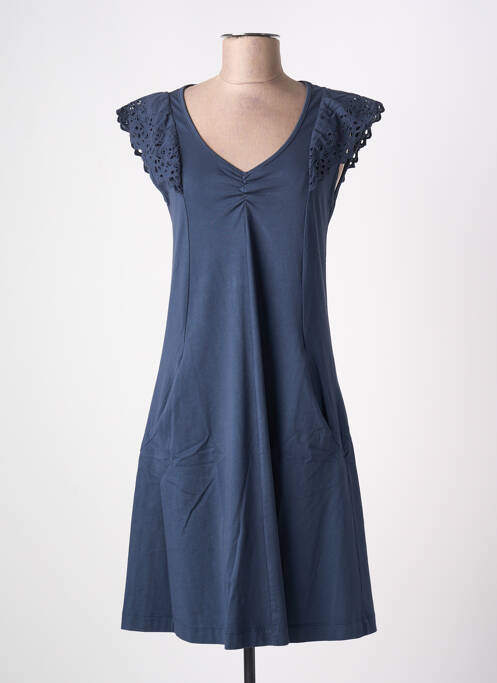 Robe mi-longue bleu MALOKA femme