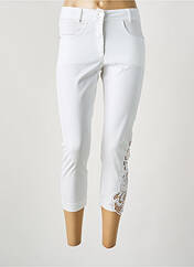Pantalon 7/8 blanc MALOKA femme seconde vue