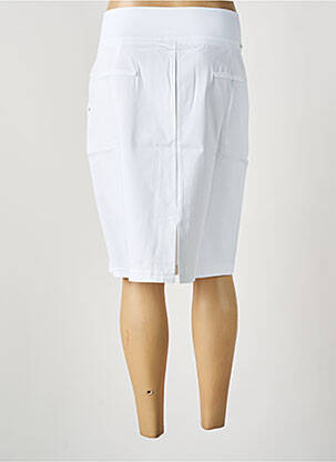 Jupe mi-longue blanc MALOKA femme