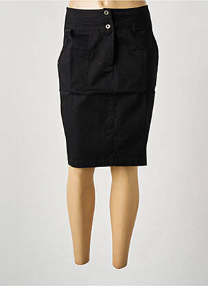 Jupe mi-longue noir MALOKA femme