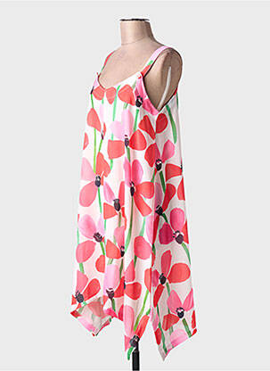 Robe mi-longue rose G!OZE femme