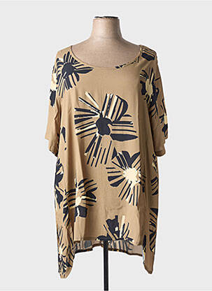 Tunique manches courtes marron G!OZE femme