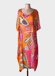 Robe longue orange G!OZE femme seconde vue