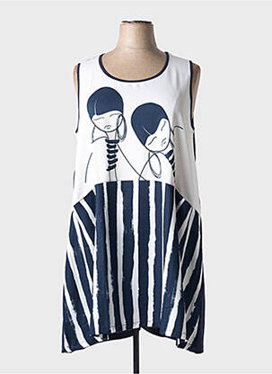 Robe mi-longue bleu G!OZE femme