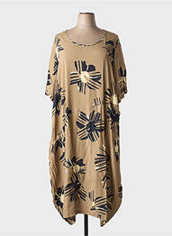 Robe longue marron G!OZE femme