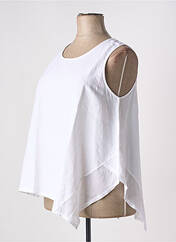 Tunique sans manche blanc G!OZE femme seconde vue