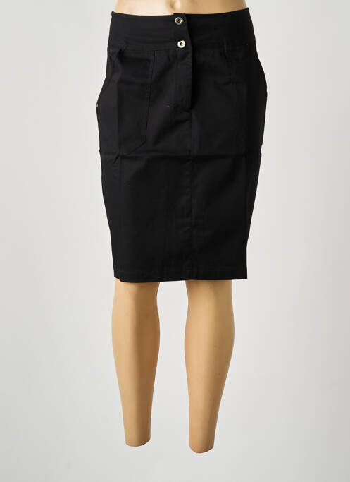 Jupe mi-longue noir MALOKA femme