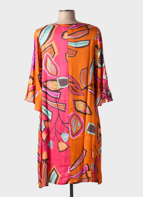Robe mi-longue orange G!OZE femme