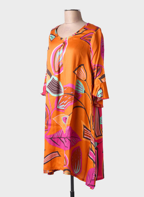 Robe mi-longue orange G!OZE femme