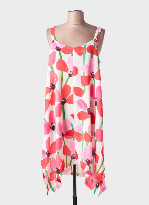 Robe mi-longue rose G!OZE femme