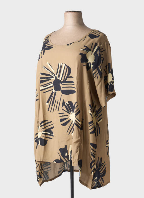 Tunique manches courtes marron G!OZE femme