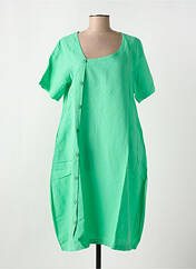 Robe mi-longue vert G!OZE femme seconde vue