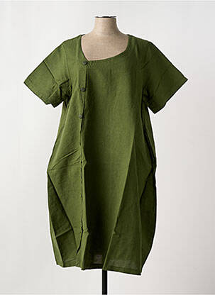 Robe mi-longue vert G!OZE femme