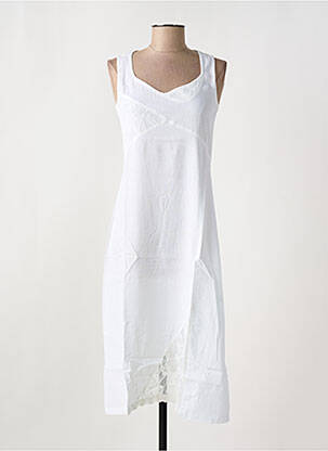 Robe longue blanc MALOKA femme