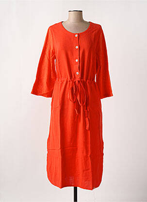 Robe longue orange MALOKA femme
