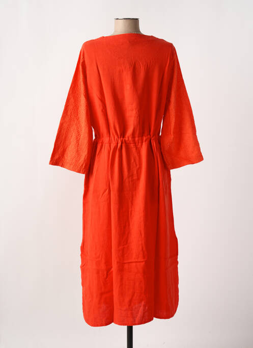 Robe longue orange MALOKA femme