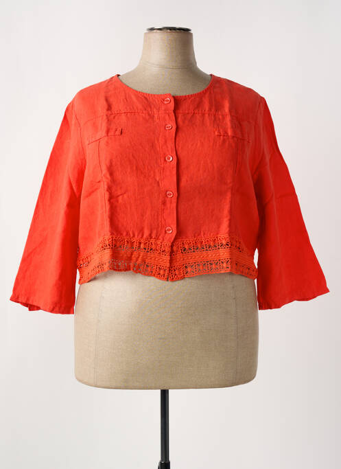 Veste casual orange MALOKA femme