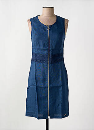Robe mi-longue bleu MALOKA femme