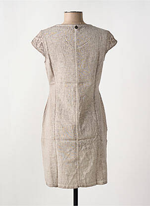 Robe mi-longue beige MALOKA femme