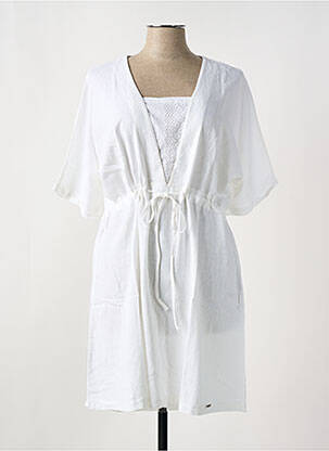 Robe mi-longue blanc MALOKA femme