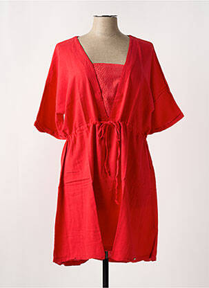Robe mi-longue rouge MALOKA femme