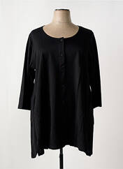 Tunique manches longues noir G!OZE femme seconde vue