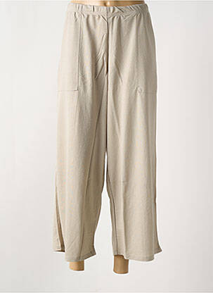 Pantalon 7/8 beige G!OZE femme
