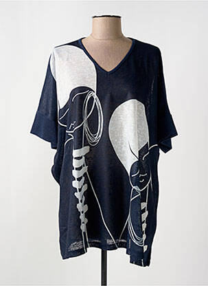 Tunique manches courtes bleu G!OZE femme