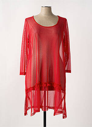 Tunique manches longues rouge G!OZE femme