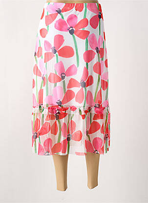 Jupe mi-longue rose G!OZE femme