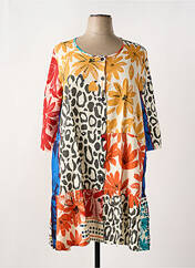 Robe mi-longue blanc G!OZE femme seconde vue