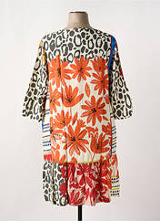 Robe mi-longue blanc G!OZE femme seconde vue