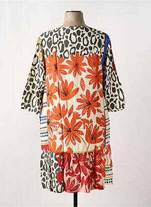 Robe mi-longue blanc G!OZE femme