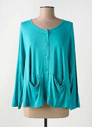 Gilet manches longues bleu G!OZE femme