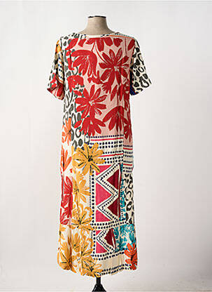 Robe longue rouge G!OZE femme
