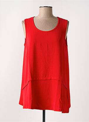 Tunique sans manche rouge G!OZE femme