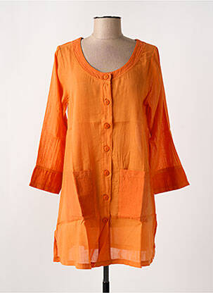 Tunique manches longues orange G!OZE femme