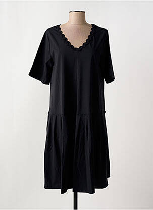 Robe mi-longue noir G!OZE femme