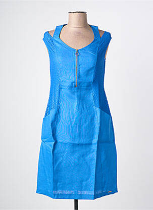 Robe mi-longue bleu MALOKA femme