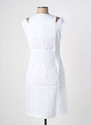 Robe mi-longue blanc MALOKA femme