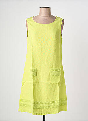 Robe mi-longue vert MALOKA femme