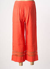 Pantalon 7/8 orange MALOKA femme seconde vue