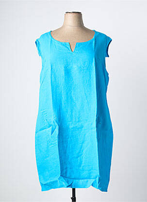 Robe mi-longue bleu MALOKA femme