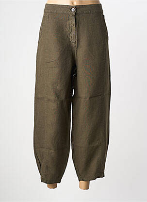 Pantalon 7/8 kaki MALOKA femme
